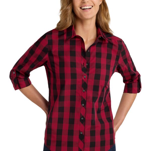 Ladies Everyday Plaid Shirt Thumbnail